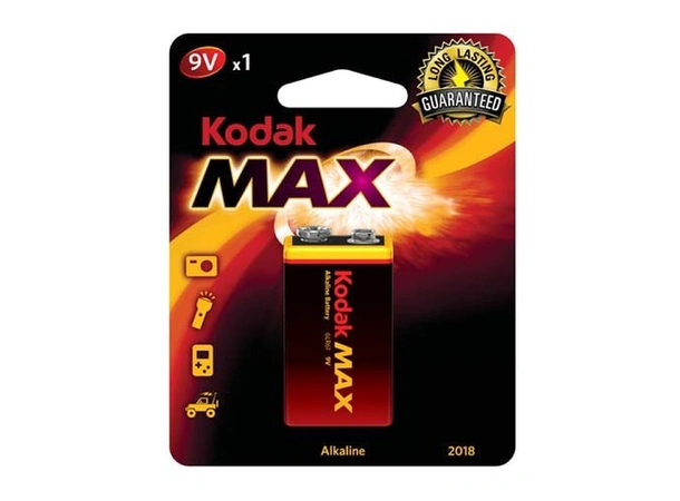 KODAK Batteri MAX 9V, 1 stk